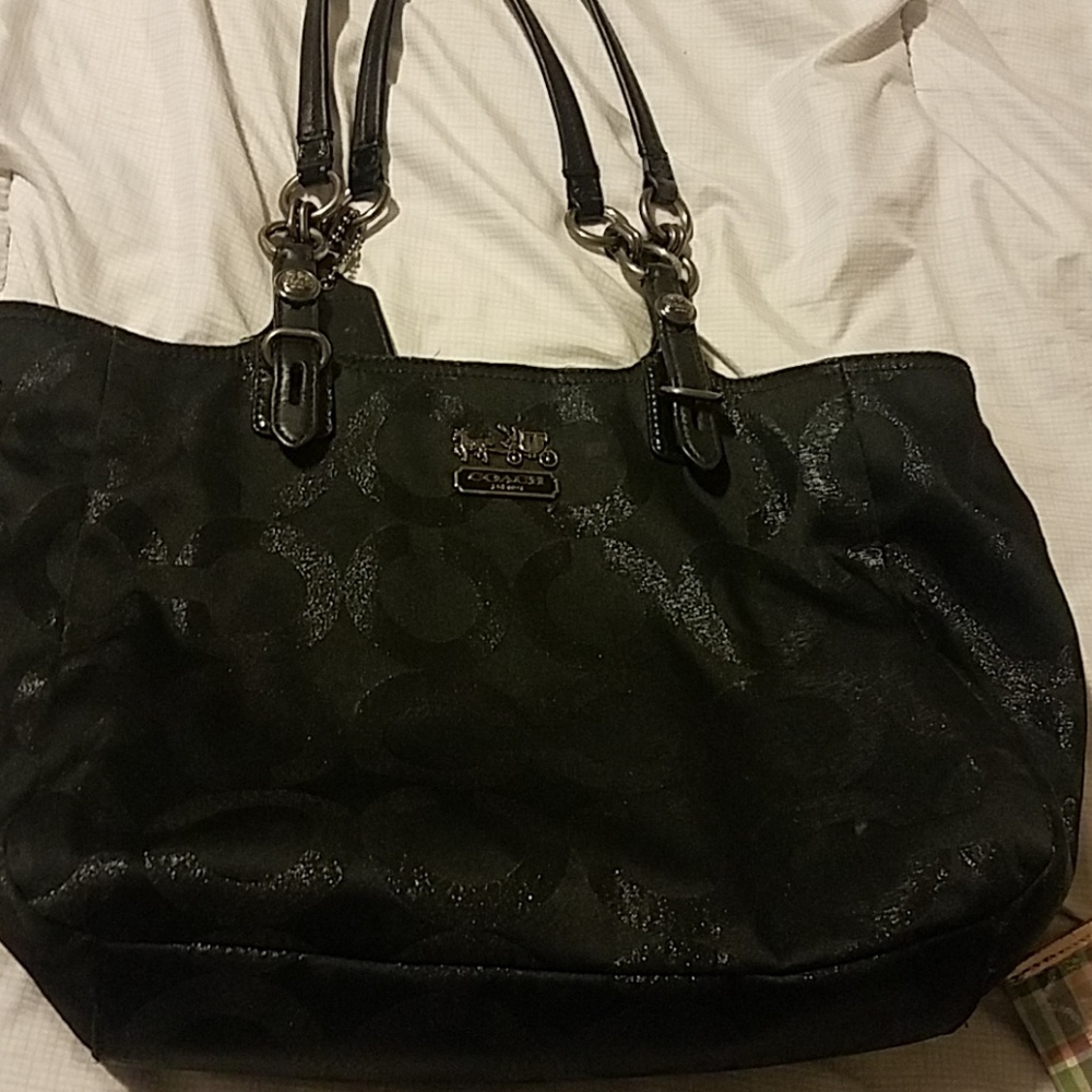 Black coach purse